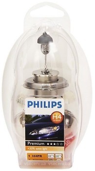 Фото Philips Easy Kit H4 12V Набір ламп 5 шт + запобіжник (55473EKKM)