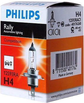 Фото Philips Rally H4 12V 100/55W (12593RAC1)