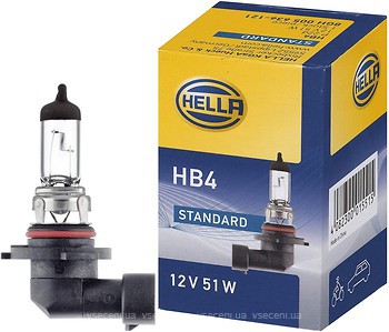 Фото Hella Standard HB4 (9006) 12V 51W (8GH005636121)