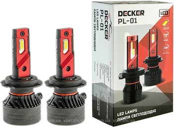 Фото Decker LED PL-01 H7 12V 45W 5000K