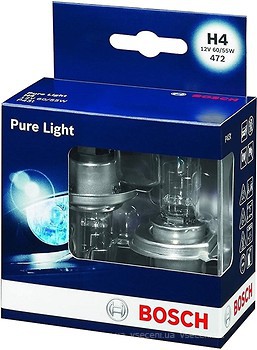 Фото Bosch Pure Light H4 12V 60/55W (1987301405)