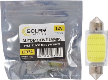 Фото Solar led T11 12V 3W 1xCOB White 39mm (LC334P)