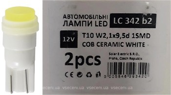 Фото Solar led T10 12V 1xSMD COB White (LC342-B2)