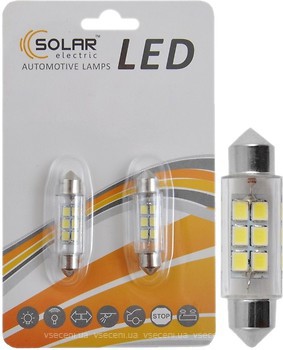Фото Solar led T11 12V 6xSMD 3528 White 39mm (LS276-B2)