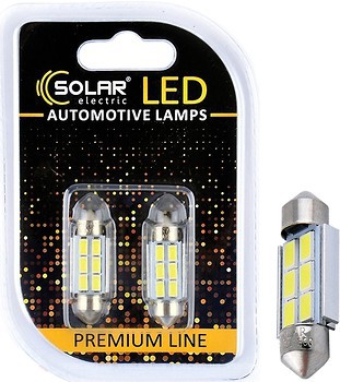 Фото Solar Premium Line canbus T11x36 12V 6xSMD 5730 White (SL1360-B2)