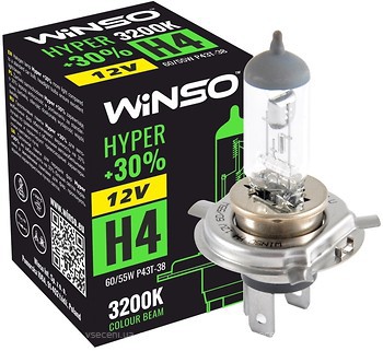 Фото Winso halogen Hyper H4 +30% 12V 60/55W 3200K (712400)