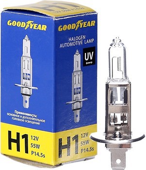 Фото GoodYear halogen Standard H1 12V 55W 3200K box (GY011120)
