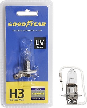 Фото GoodYear halogen Standard H3 12V 55W 3200K blister (GY013121)