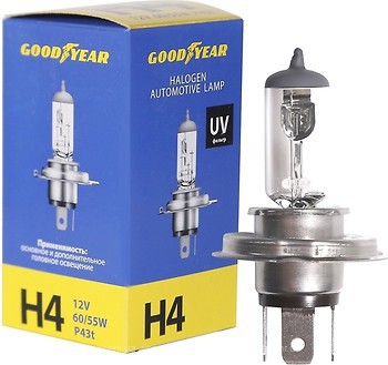 Фото GoodYear halogen Standard H4 12V 60/55W 3200K box (GY014120)