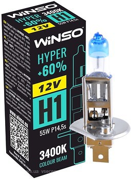 Фото Winso halogen Hyper H1 +60% 12V 55W 3400K (712120)