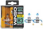 Фото Winso halogen Hyper H3 +60% 12V 55W 3400K Set (712330)