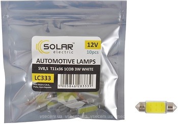 Фото Solar led T11 12V 3W 1xCOB White 36mm (LC333P)