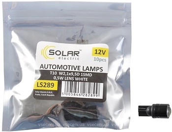 Фото Solar led T10 12V 0.5W 1xSMD Lens White (LS289P)