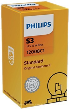 Фото Philips Vision Moto S3 +30% 12V 15W (12008C1)