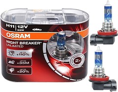 Фото Osram Night Breaker Unlimited H11 12V 55W (64211NBU-HCB)