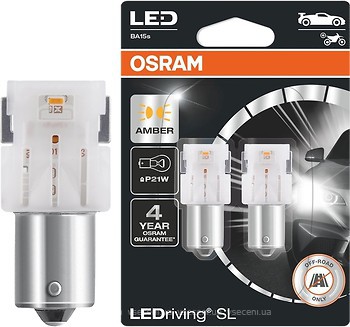 Фото Osram LEDriving SL P21W (1156) 12V 1.3W Amber (7506DYP-02B)