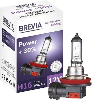 Фото Brevia Power H16 +30% 12V 19W (12016PC)