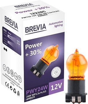 Фото Brevia Power PWY24W +30% 12V 24W Amber (12228C)
