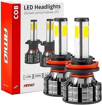 Фото Amio Headlights COB Series H8/H9/H11 (02845/5903293028452)