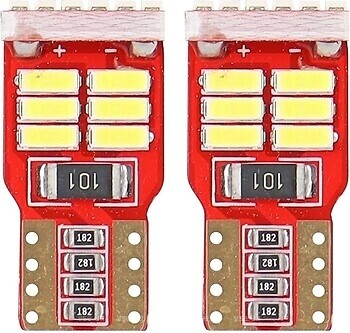 Фото Amio Canbus 18SMD 4014 T10e W5W 12V White (01286/5903293012864)