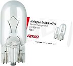 Фото Amio Halogen Bulbs W5W T10 5W W2.1x9.5d 12V (01483/5903293014837)