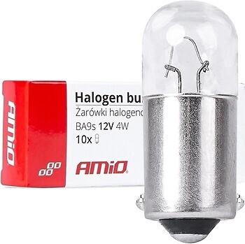Фото Amio Halogen Bulbs T4W 12V 4W BA9S (03370/5903293033708)