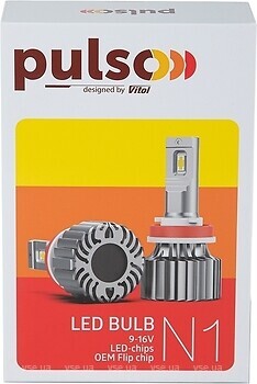Фото Pulso N1-H4-H/L/Led-Chips OEM Philips Flip Chip/9-16V/2x70W/8500Lm/6500K (N1-H4/00000061077)