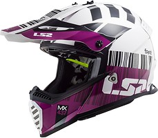 Фото LS2 MX437 Fast Evo Xcode White Violet XS