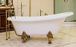 Фото WGT Antica 171x81 біла фурнітура золото