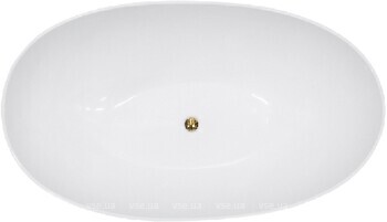 Фото Besco Siya Glam 172x100 белая/черная матовая