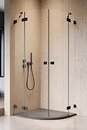 Фото Radaway Essenza Pro Black PDD 100x100 (10095100-54-01L+10095100-54-01R)
