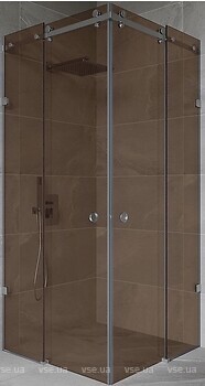 Фото S-Mix душова кабіна 125x125 бронза (2002-1250-1250-B)