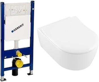 Фото Villeroy & Boch Avento DirectFlush 5656RS01 + Geberit Duofix 458.161.21.1