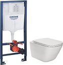 Фото Roca Gap Clean Rim A34H470000 + Grohe Rapid SL 38750001