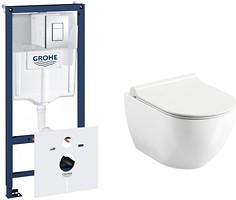 Фото Ravak Uni Chrome RimOff X01535 + Grohe Rapid SL 38772001