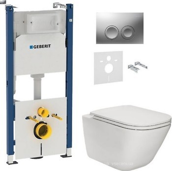 Фото Roca Gap Clean Rim A34H470000 + Geberit Duofix 458.161.46.1