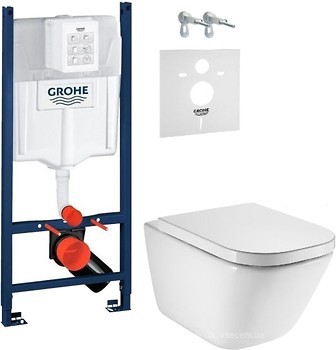 Фото Roca Gap Rimless A34H47C000 + Grohe Rapid SL 3884000G