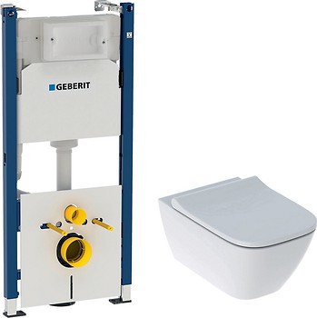 Фото Geberit Smyle Square 500.683.00.2 + Geberit Duofix 458.126.00.1