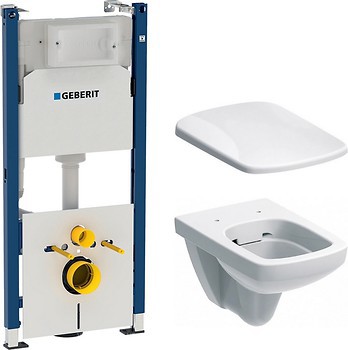 Фото Geberit Selnova Square 500.275.01.1 + Geberit Duofix 458.126.00.1