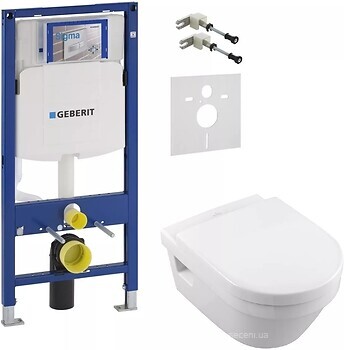 Фото Villeroy & Boch Vento 5656HR01 + Geberit Duofix 111.300.00.5