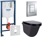 Фото Q-tap Virgo QT1833051ERMB + Grohe Rapid SL 38772001