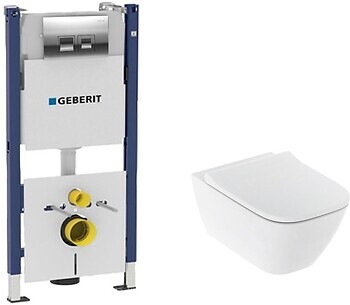 Фото Geberit Smyle Square 500.683.00.2 + Geberit Duofix 458.168.21.1