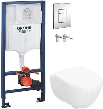 Фото Geberit Modo Rimfree 502.939.00.1 + Grohe Rapid SL 38772001