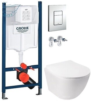 Фото Q-tap Jay Ultra Quiet QT07335177W + Grohe Rapid SL 38772001