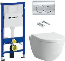 Фото Laufen Pro Rimless 861957 + Geberit Delta 458.103.00.1