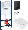 Фото Geberit Smyle Square 500.683.00.2 + Grohe Rapid SL 3884000G