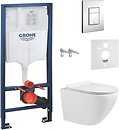 Фото Roca Ossa Slim A34H136000 + Grohe Rapid SL 38772001