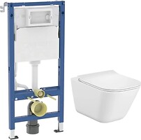 Фото Roca Gap Rimless A34H472000 + Grohe 458.103.00.2