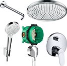 Фото Hansgrohe Focus 26723000 + 27413000 + 31945000 + 01800180 + 26694400 + 27454000