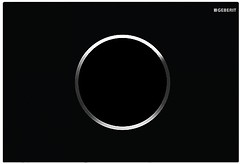 Фото Geberit Sigma10 черная, хром глянцевый (115.908.KM.1)